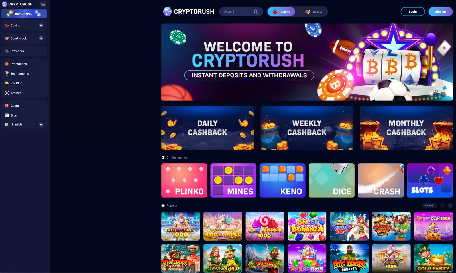 CryptoRush Casino